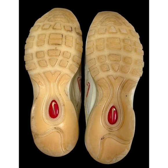 NIKE AIRMAX 97 SISTERHOOD CHALK CASHMERE/ORANGE CHALK-RATTAN WMNS 11 - Picture 6 of 7